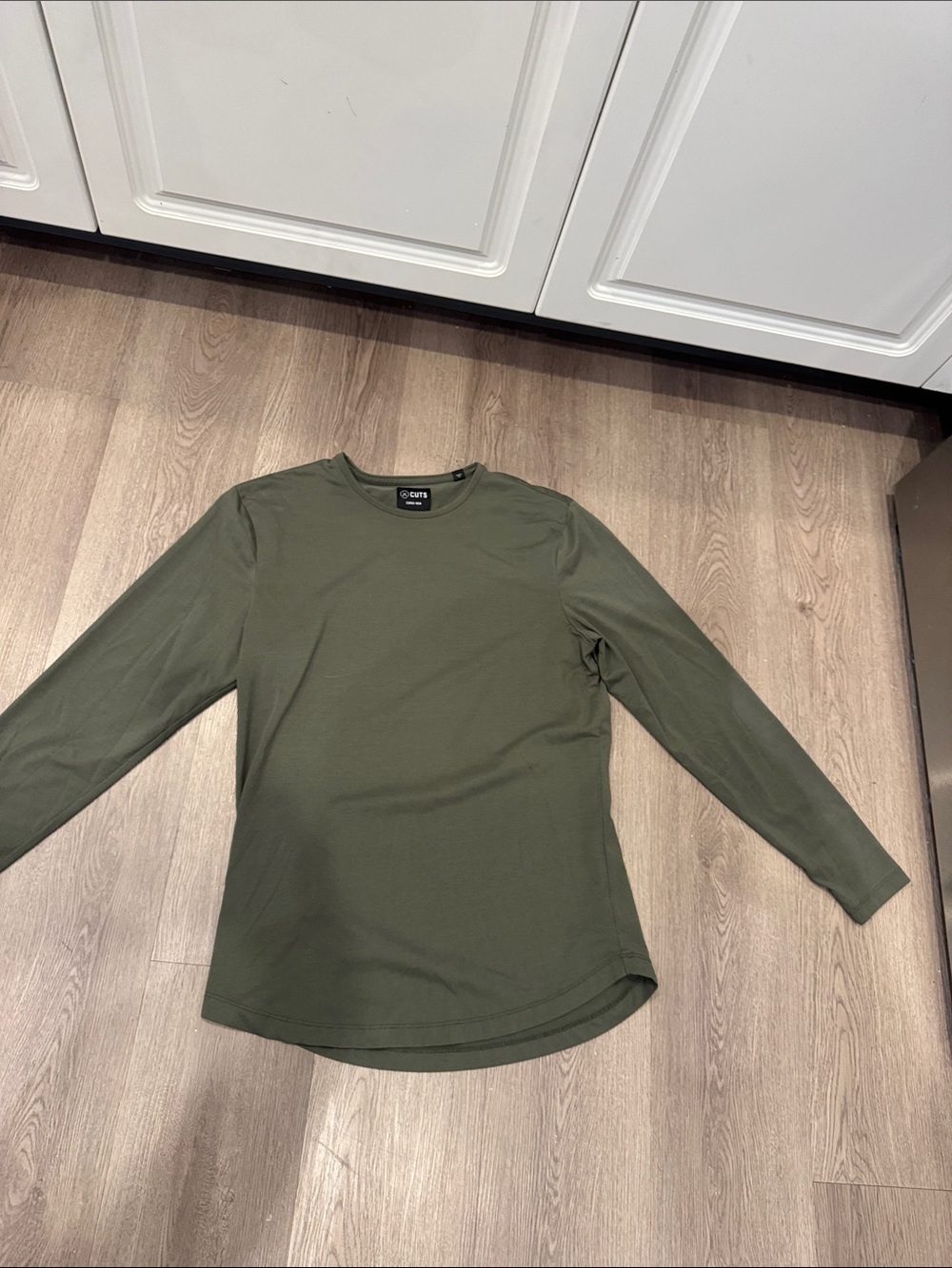 Cuts Clothing Olive Green Long Sleeve Tee